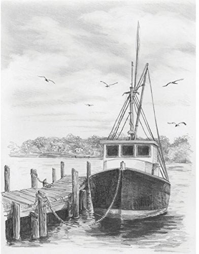 Royal & Langnickel Sketching Made Easy A4 Size Fishing Boat Designed Painting Set