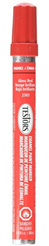 Testors Enamel Paint Marker-Gloss Red, 1 Fl Oz (Pack of 1)