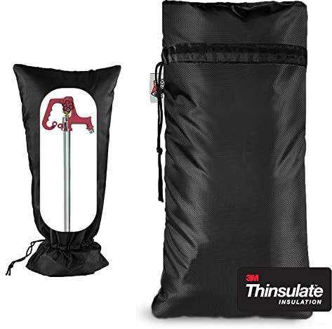 Housses de robinet d'extérieur XXL pour l'hiver, protection contre le gel d'arroseur Thinsulate 3M, 63,5 cm H x 33 cm l pour robinets de jardin et bouche d'incendie de cour, housse de robinet isolée