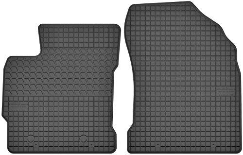 Motohobby Gummimatten Vorne Gummi Fußmatten Satz für Toyota Auris I (2006-2013) / Auris II (ab 2013) / Corolla X E14 / E15 (2006-2013) - 2-teilig - Passgenau - Schwarz - 80 x 60 cm