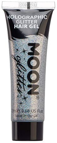 Moon Glitter - Holografisches Glitzer-Haargel - 20ml - Silber