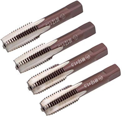 Sourcing Map Metrischer Handgewindebohrer, 4 gerade Rillen, H2, 2 Paar