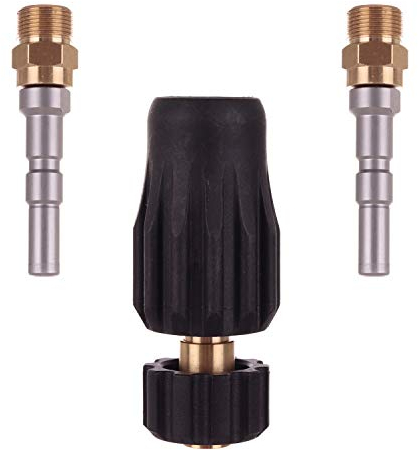 PRO Schnellkupplungen Satz für Hochdruckreiniger Steckdose M22 IG, 2X Stecker M22 AG, für Karcher Reiniger