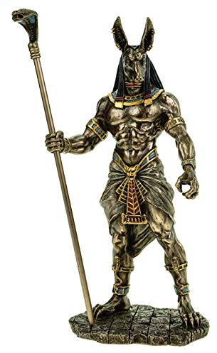 Veronese Figur ägyptischer Gott Anubis 28 cm Ägypten Pharao bronziert