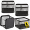 1InTheOffice Small Stackable Wire Mesh Accessory Holder, Matte Black 4/Pack
