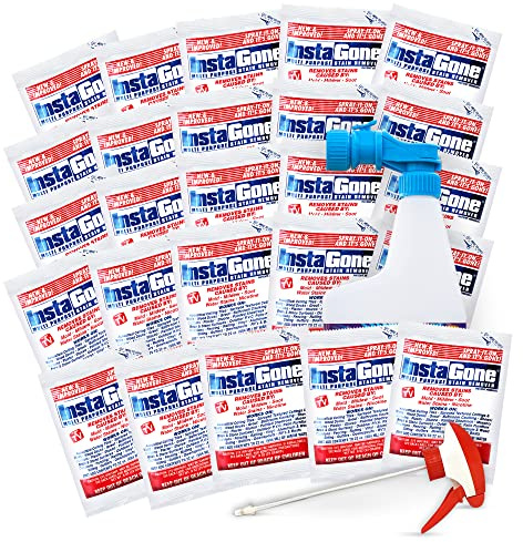 Instagone, Cleaning Supplies, All Purpose Cleaner, 0.8oz 25 pcs Refill Packs, 24oz Bottle, and Garden Hose Attachment set. Household Essentials, Household Cleaning, For Indoor and Outdoor use