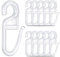 tonyg-p 120 Überklipshaken Gardinenhaken Faltenlegehaken für Gardinenringe 5mm, Vorhang Haken Gardinen Zubehör (transparent)