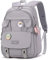 Rucksack Damen Schulrucksack Mädchen Teenager, Laptop-Rucksäcke 15,6 Zoll College Schultasche Anti-Diebstahl-Reise-Tagesrucksack Große Büchertaschen für Teenager Mädchen Frauen Studenten (Grau)