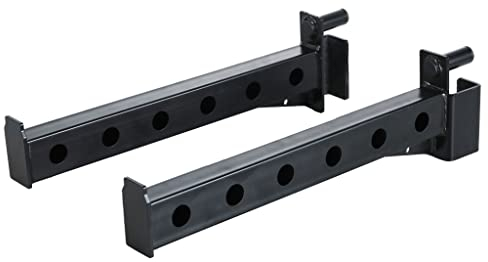 BalanceFrom Power Cage Zubehör – T-Bar, Hantelscheibenhalter, Dip-Bars, Spotterarme, J-Haken, für 5,1 x 5,1 cm große Regale mit 2,5 cm Loch