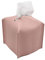 1 boîte à mouchoirs carrée en Cuir synthétique Rose pour Salle de Bain, Table de Chevet, Bureau