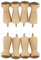ZCZQC 8 Stück Schraubhaken für Kleiderhaken aus Holz, Haken, Handtuchhaken, Kleiderbügel, 21 x 48 mm, mit M4-Schrauben zum Aufhängen von Kleidung, Hüten, Handtüchern usw