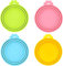 DDSHUN Can Covers Pet Can Lids Pet Food Can Lids Caps for Tins Can Cover Dog Food Universal Silicone Cat Dog Food Can Lids Food Safe Fits All Standard Can Sizes - 4Pack
