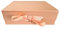 Aryllis A4 Deep Luxury Gift Box with Magnetic Lid and Stylish Silk Ribbon, Rose Gold, Gift Hamper for Birthday & Anniversary Presents - 33cm x 25cm x 11cm