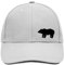 Huuraa Baseball Cap Bär Silhouette Geschenk Dark Grey/White Bär Geschenkidee