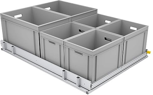 Tinobu Breites Auszugsystem für Camper, Länge 120cm, Belastung bis 220kg, Heckgarage für Wohnmobile (Breite: 80cm)