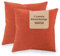 SONIT - Kissenbezug 50x50 cm - Sofa Kissen, Deko Kissenbezüge für Wohnzimmer und Schlafzimmer - 2er-Set - Made in Italy - Orange