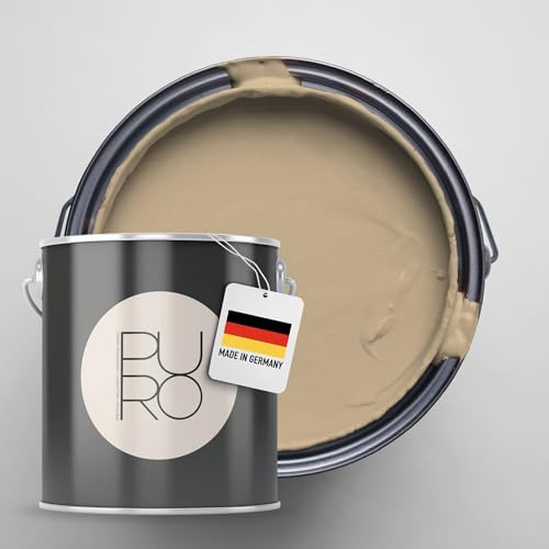 Livingwalls PURO Premium peinture murale c7017 - Peinture pour pièces d'habitation et bureaux avec un très haut pouvoir couvrant - couleur mate de haute qualité en Beige - 1l