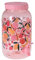 Beverage Drinks Dispenser with Tap 3.75L Plastic Mason Jar Juice Cocktail Punch Squash Water Drinks Storage for Parties Outdoor Picnic Summer BBQ’s Home (Fruits - Pink)