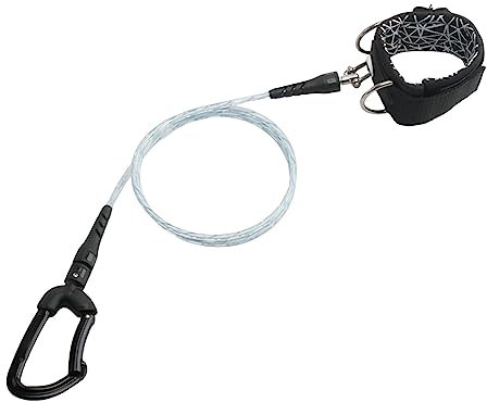 Generic Freediving Lanyard Leash Sicherheitsleine Armband mit Karabinerhaken