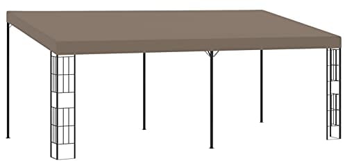 CIADAZ Gazebo a Parete 6x3 m Talpa in Tessuto,Gazebo,Impermeabile,Anti UV,Gazebo da Giardino,Gazebo Esterno