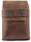 The Antiq Spielkartenetui, Ledertasche für Brettspiele, Spielkartenhalter, Münzfach, Kleingeldhalter, Geldorganizer, Kartendeckhalter, Handy-Adapterhülle, Leder-Reisezubehör (Braun)
