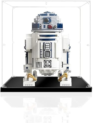Acryl Schaukasten Vitrine Kompatibel Mit Lego Star Wars R2-D2 75308 Collectible Building Toy, Vitrine Schaukasten Staubdicht Showcase Display Case für Lego 75308 (Ohne Modell Kit) (Stil A)