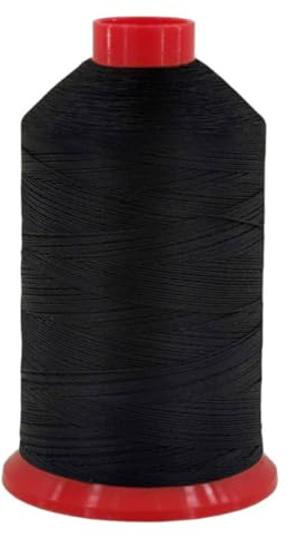 Ledergarn/Sattlergarn HT 10 - Nähgarn Stärke 10, 725 Meter, 9999 - Schwarz