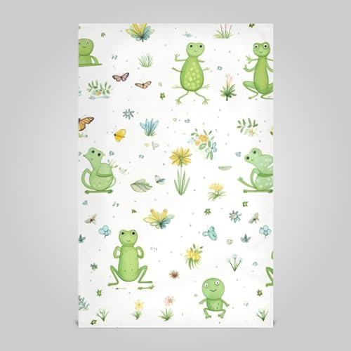 RPLIFE Kleine Frösche und andere Tiere Geschirrtücher, 71,1 x 45,7 cm, Geschirrtücher aus Polyester, dekorative Geschirrtücher