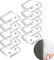 10 Stück Duschvorhang Clips, Selbstklebende Guard Vorhang Stop Clips, Transparente Vorhang Clip Winddichte Vorhang Klammern Badezimmer Gardinenhalter Vorhang Clips für Dusche Verschütten