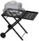 Raweao Woodfire Grill Stand for Ninja OG701, Foldable BBQ Stand for Ninja Electric Grills (OG700 Series) Outside Use, Folding Grill Cart with Side Table