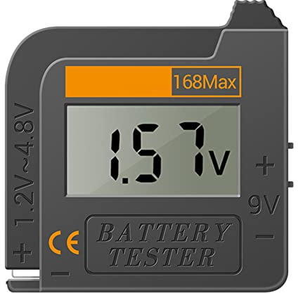 Shkalacar Universal Digital Battery Tester, Checker per Tutte Le batterie C, AA, AAA, D, N, 9V 6F22 e batterie Bottone da 1,5 V Apparecchiature elettriche (Non Richiede Batteria per Il Funzionamento)