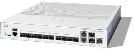 Cisco Catalyst 1300-12XS Managed Switch, 10 porte 10G in rame, 2 porte combinate SFP+ 10GE, protezione limitata a vita (C1300-12XS)