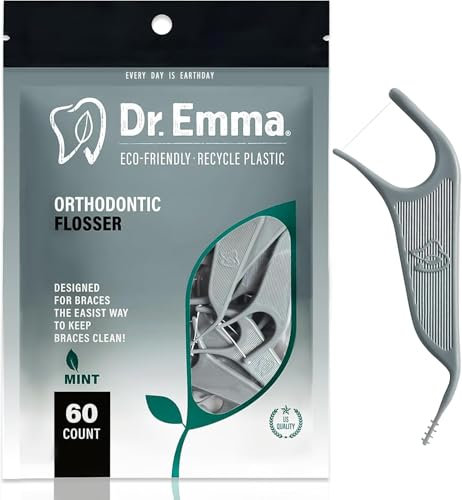 Zahnseiden für Zahnspangen (60 m (pack of 1), Minze 60)