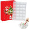 Weihnachten Kalender Befüllbar,DIY Weihnachts Adventskalender Leere Boxen,Befüllen Sie Ihre Eigenen Adventskalenderboxen,24 Tage Weihnachts Countdown Kalender Geschenk Boxen für Die Weihnachtsfeier