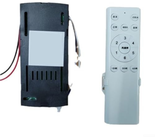 Kit de control remoto de ventilador de techo CC, interruptor de temporizador de 6 velocidades, para dormitorio, sala de estar, terraza cerrada