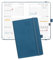 POPRUN Taschenkalender 2025 2026 Klein (Aug.2025-Dez.2026) Softcover mit PU-Leder, ca. A6 (16 x 10,5 cm), terminplaner 2025 2026 Klein 1 Woche 2 Seite mit Stiftschlaufe - Marineblau