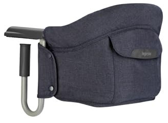 Inglesina Fast, Klappbarer Tischsitz, Blau (Ocean Navy), Leicht zu Transportieren, Waschbar, Sichere Befestigung, Bis 15 kg, 35 x 27 x 42 cm