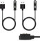 2er-Pack Smartwatch Ladekabel, Ladekabel Smartwatch Magnetisch 2 Polig 4mm Kompatibel mit AGPTEK LW11, Ticwatch GTX, YAMAY SW022, Haylou Solar LS05 - USB-Ladekabel 60 cm Länge - Smartwatch Ladegerät