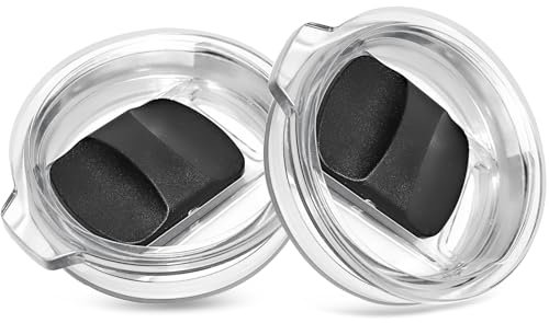 Tumbler Lids for YETI 6 oz/ 8oz/ Stackable Mug & Yeti Rambler 10 oz Tumbler Lid, MagSlider Lids for Yeti Espresso/Coffee Mug 6oz, Replacement Lid for Ye-ti Rambler 10 oz Wine Tumbler (2 Pack)