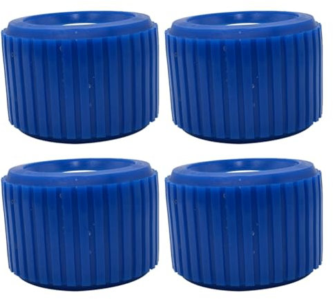 Qerwsdty Lot de 4 roulettes de suspension striées pour remorque de bateau, rouleau de remorque, roulettes de rampe de bateau, kit d'ascenseur pour bateau