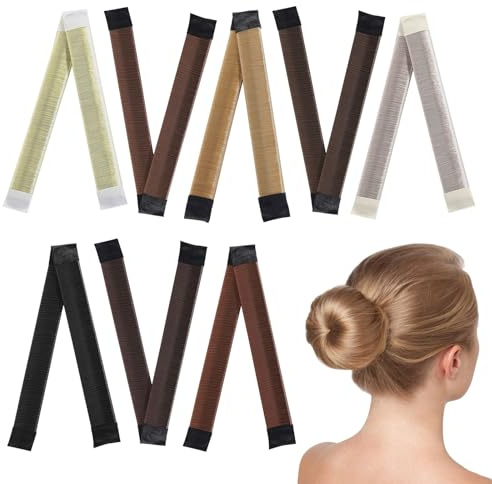 SAIIURV 8 Stück French Twist Haar Dutt Maker für Mädchen Damen, Donut Hair Bun Donut Haarknoten, Hair Tie Haardutt Styling Tool, Dutt Hilfe Hochsteckfrisuren Haarstyling Zubehör für Tänzer