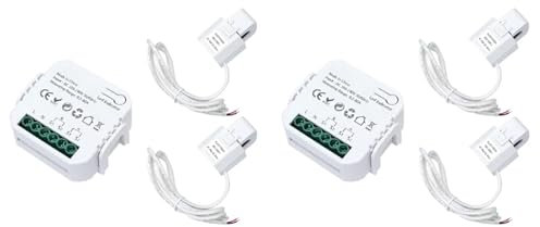 Kznifmk 2X Tuya Smart Life ZigBee Energy Meter Bidirectional 2 Channel with Clamp CT App Monitor Solar Power,80A,110V 240VAC