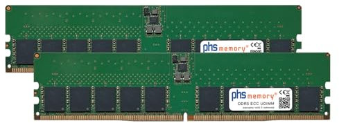 PHS-memory 96GB (2x48GB) Kit RAM mémoire Compatible avec HP Z2 G1i Tower DDR5 UDIMM ECC 5600MHz PC5-44800E