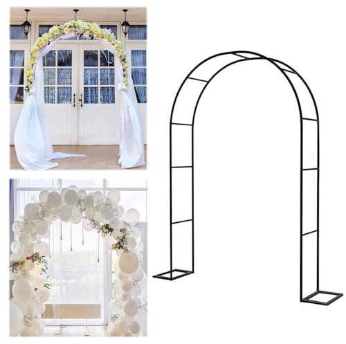 Arche de jardin autoportante en métal, treillage de 180 x 220 cm pour plantes grimpantes, arche de roses pour intérieur/extérieur, décoration de terrasse pour mariages et fêtes, structure de support