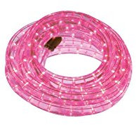 Lichtschlauch 5m rosa Ø13mm 100cm schneidbar IP 44 230V 36LED/m inkl. Zubehör