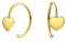 Personalisierte Initialeen Buchstabe A Winzige Minimalistisch Real 14K Gold Mini Hoop Threader Ohrringe Für Frauen Teenager Benutzerdefinierte Eingraviert
