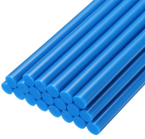 sourcing map 20pcs Hot Glue Sticks for Glue Gun 11mm/0.43-inch x 10-inch Mini Hot Melt Adhesive Glue Stick Blue