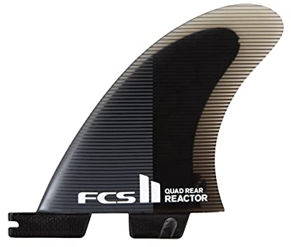 FCS II Reactor PC Quad Heckflossen Anthrazit / Schwarz Medium