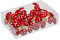Set Mini-Pilze Fliegenpilze am Draht, Weihnachtsdeko Herbstdeko Tischdeko DIY Basteln Feengarten Blumentöpfe Bonsai Dekoration Glücksbringer, Rot-Weiß (40 mm, 36)
