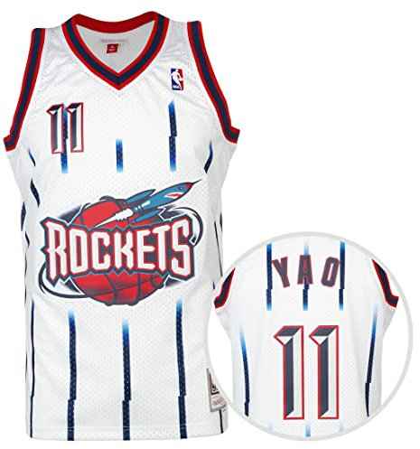 Mitchell & Ness NBA Houston Rockets Yao Ming Trikot Herren weiß/rot, L